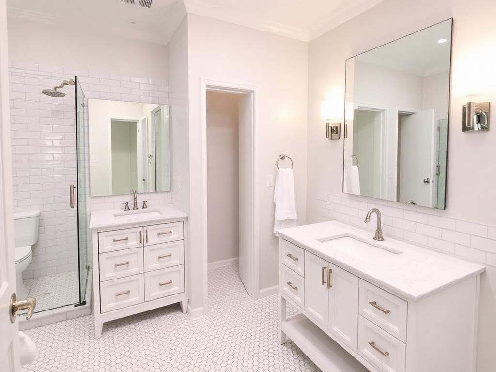 Bright Guest Bath Makeover – after