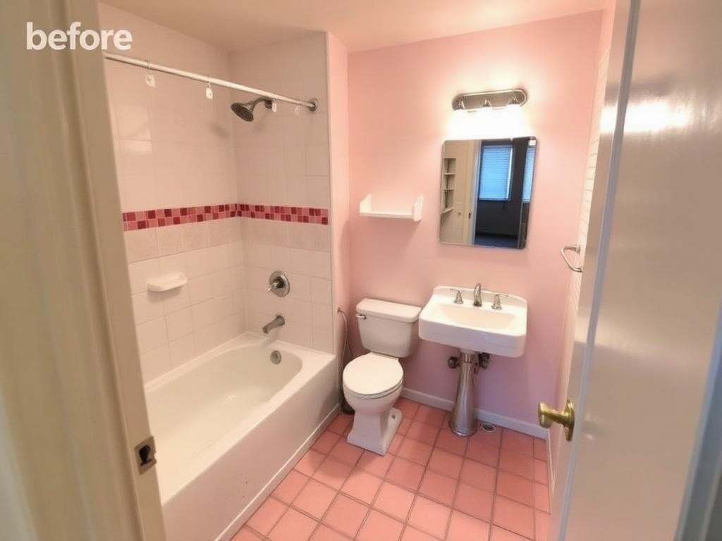 Bright Guest Bath Makeover – before